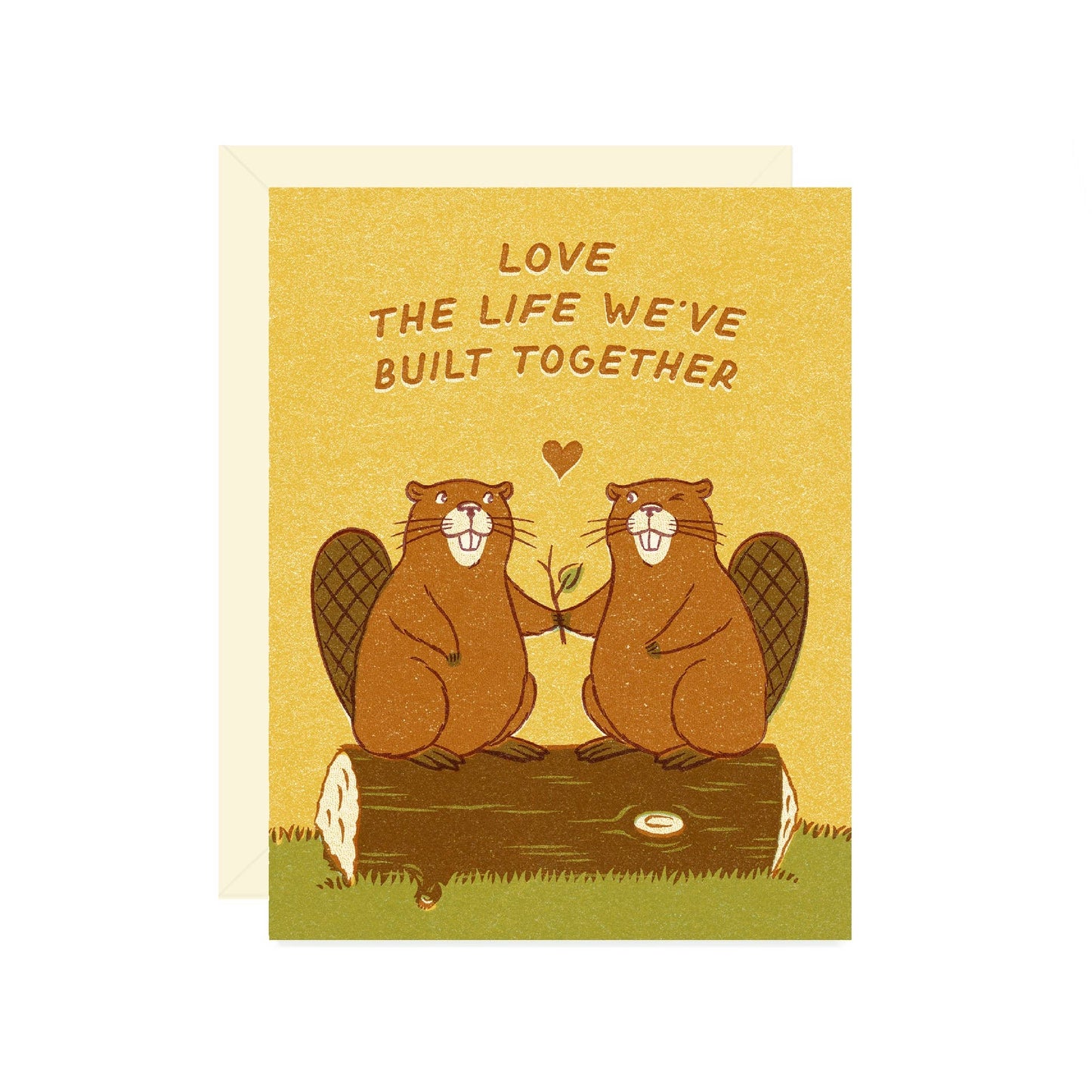 Beavers in Love Card