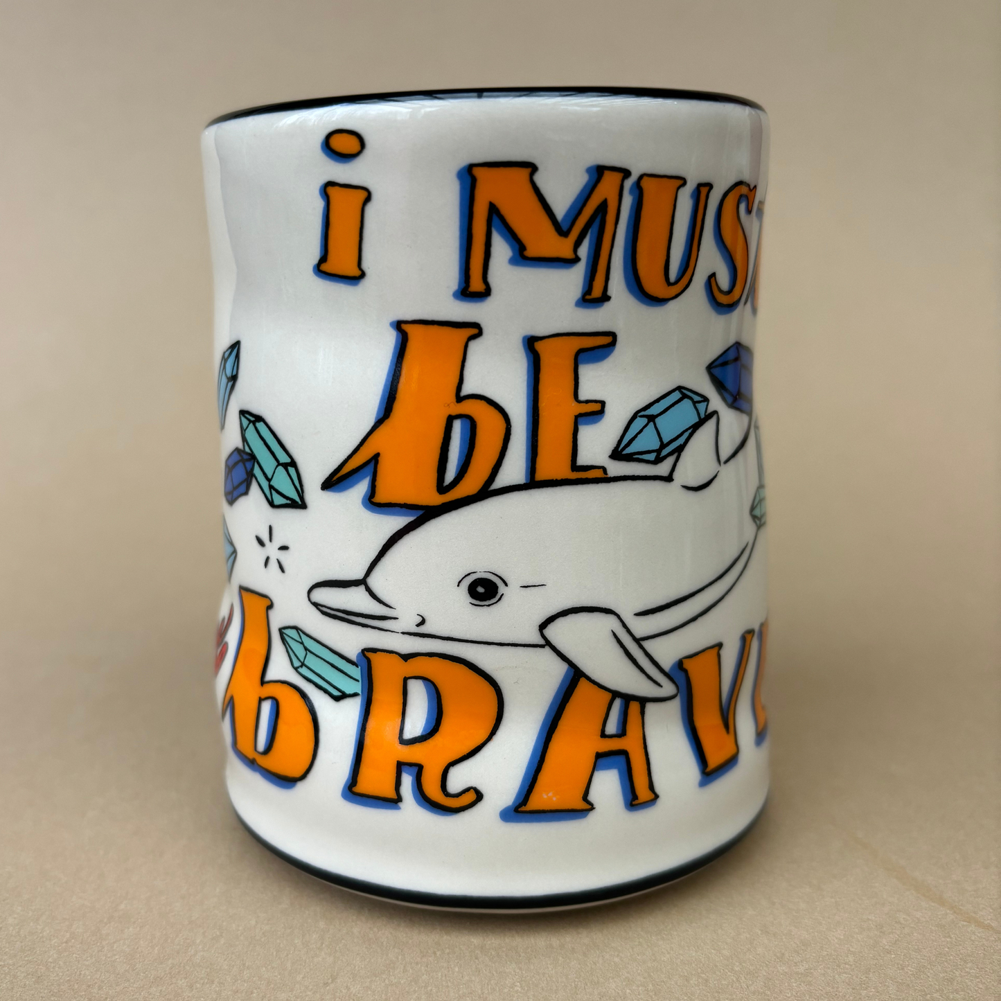 Lucky Sea Turtle Cup - XLarge Ceramic Mug