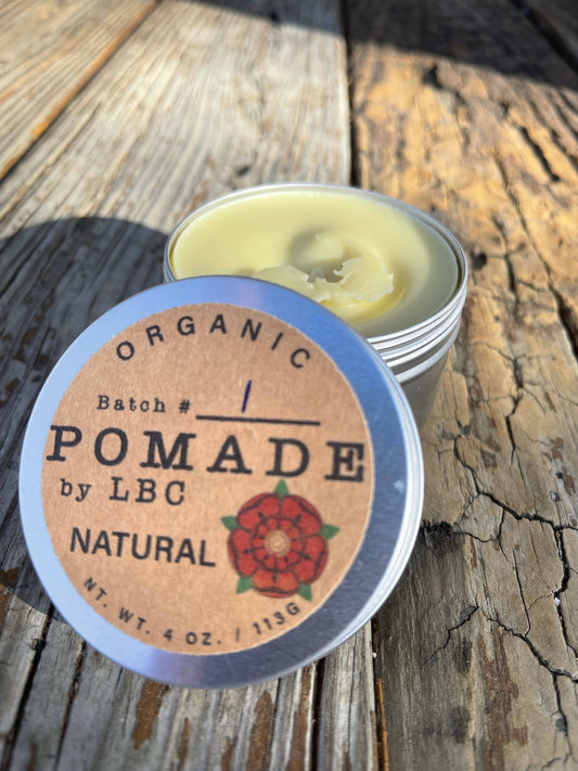 Organic Pomade by LBC - Natural (Unscented): 2 oz