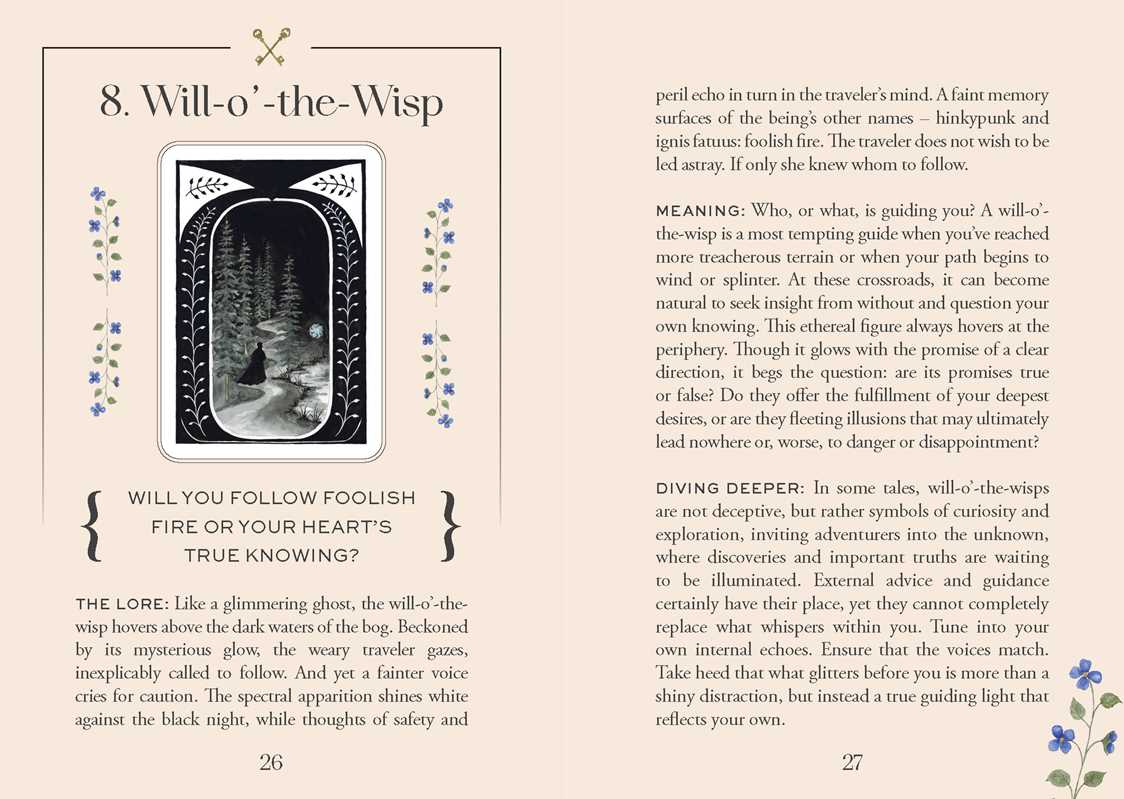 Page from a book about 'Will-o'-the-Wisp' with text and illustrations.