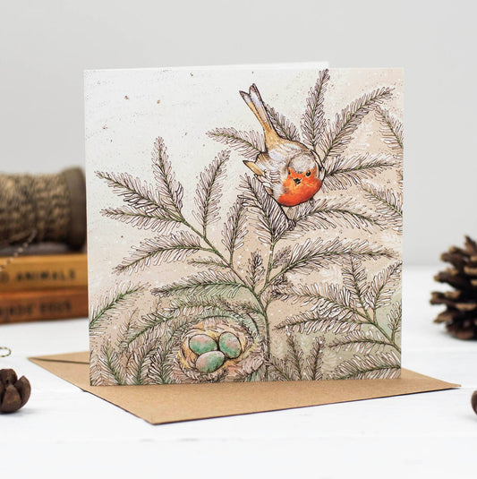 Robin's Nest Greeting Card