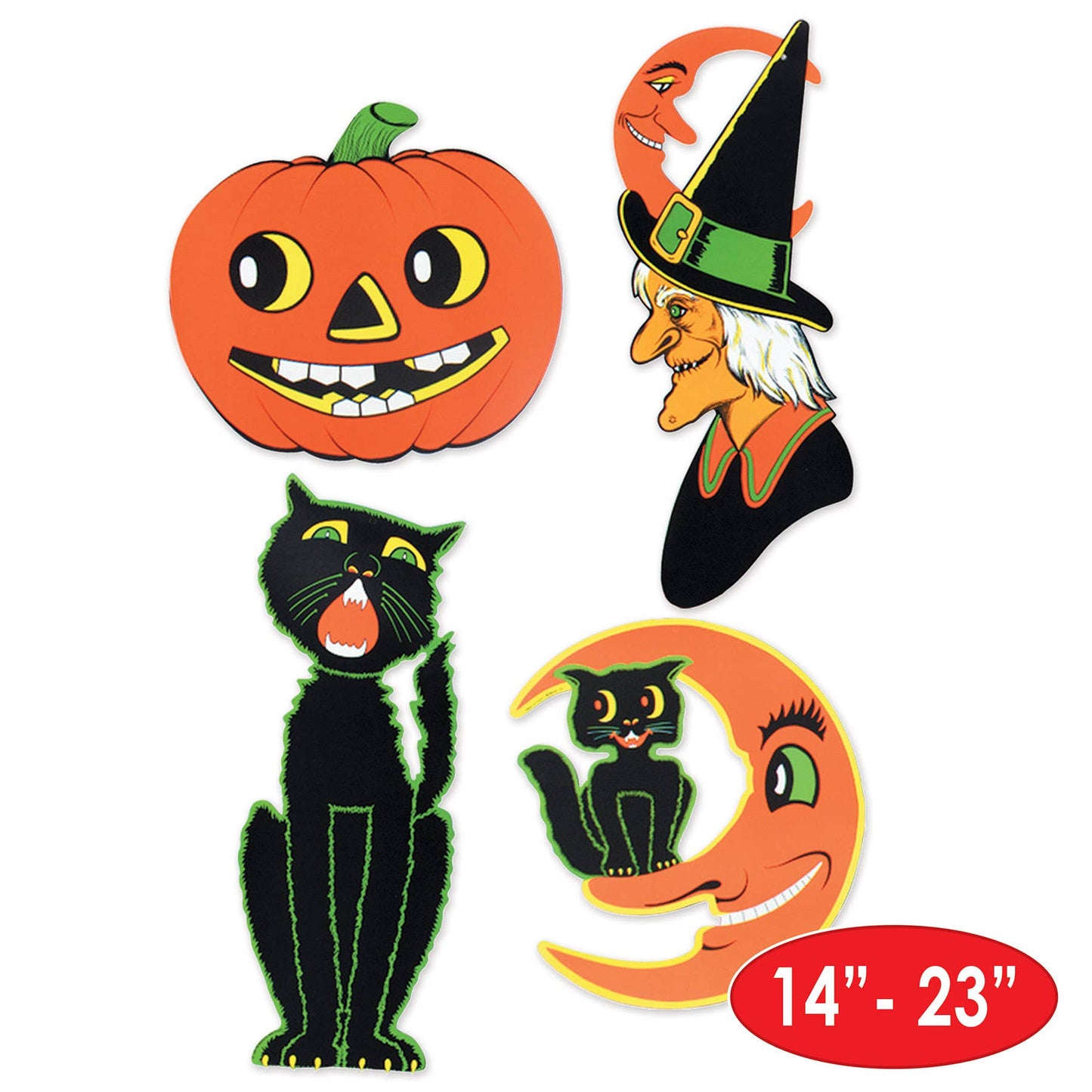 Halloween Cutouts (Pack of 4  - 14-23")