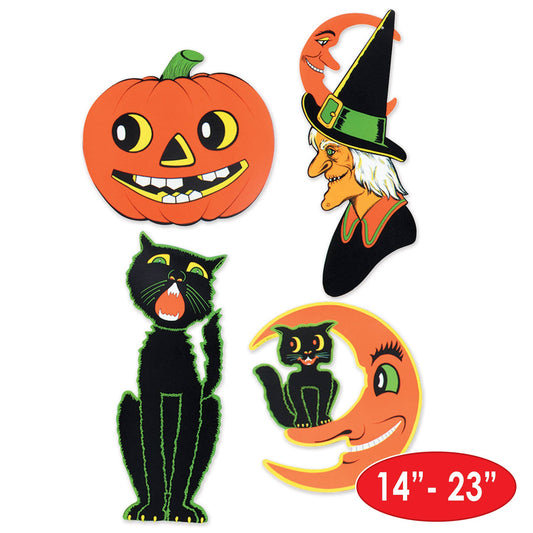 Halloween Cutouts (Pack of 4  - 14-23")