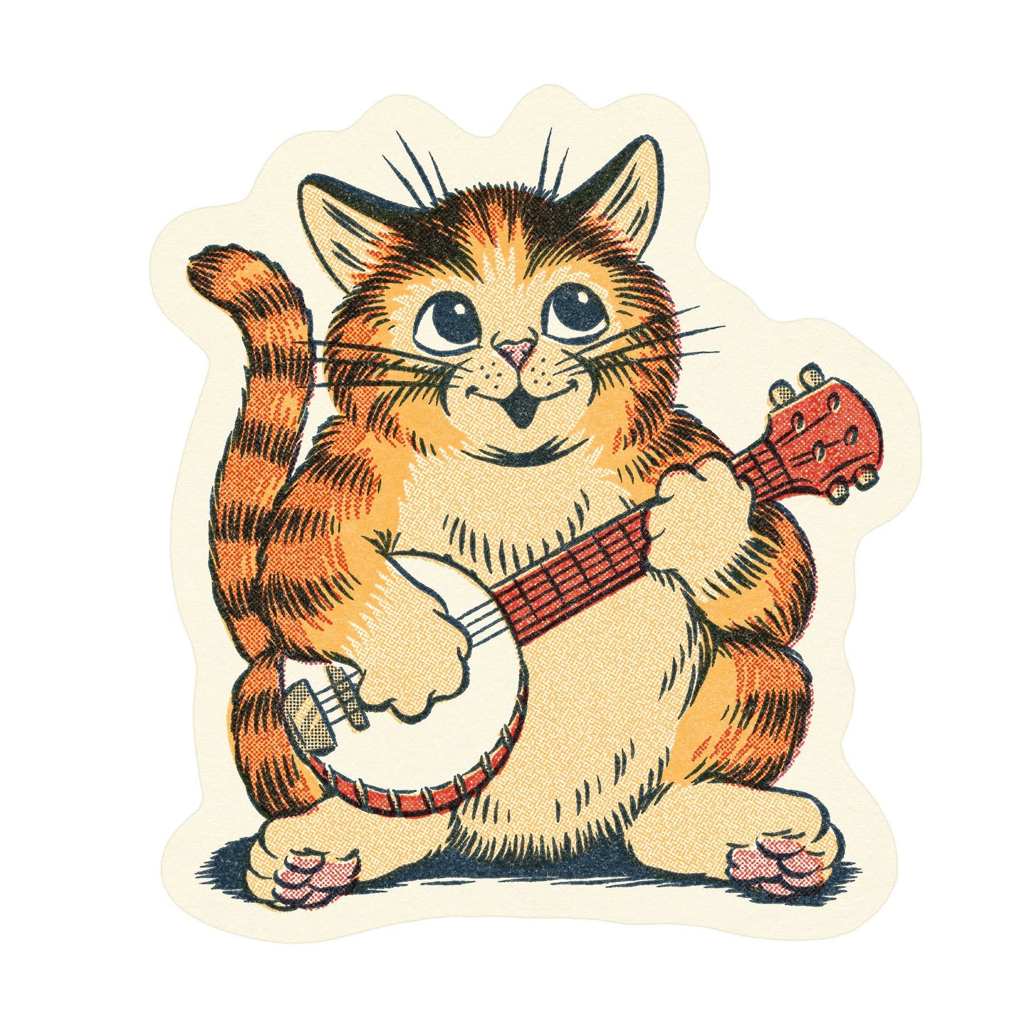 Banjo Cat Sticker