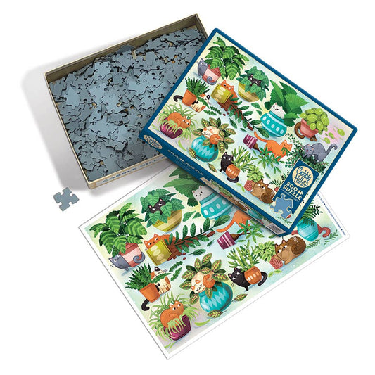 Cats vs Plants 500pc puzzle