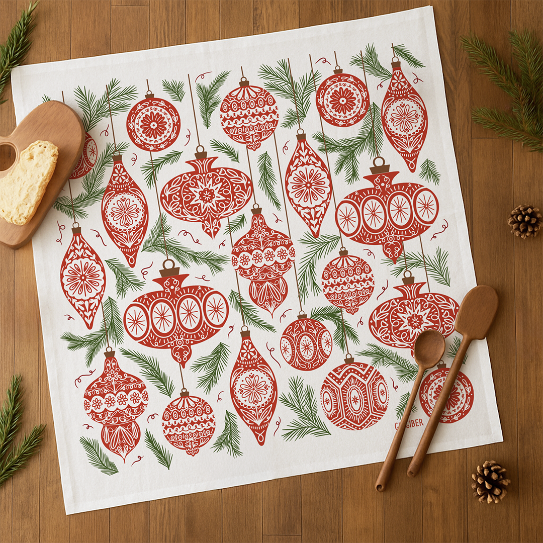Ornament Tea Towel