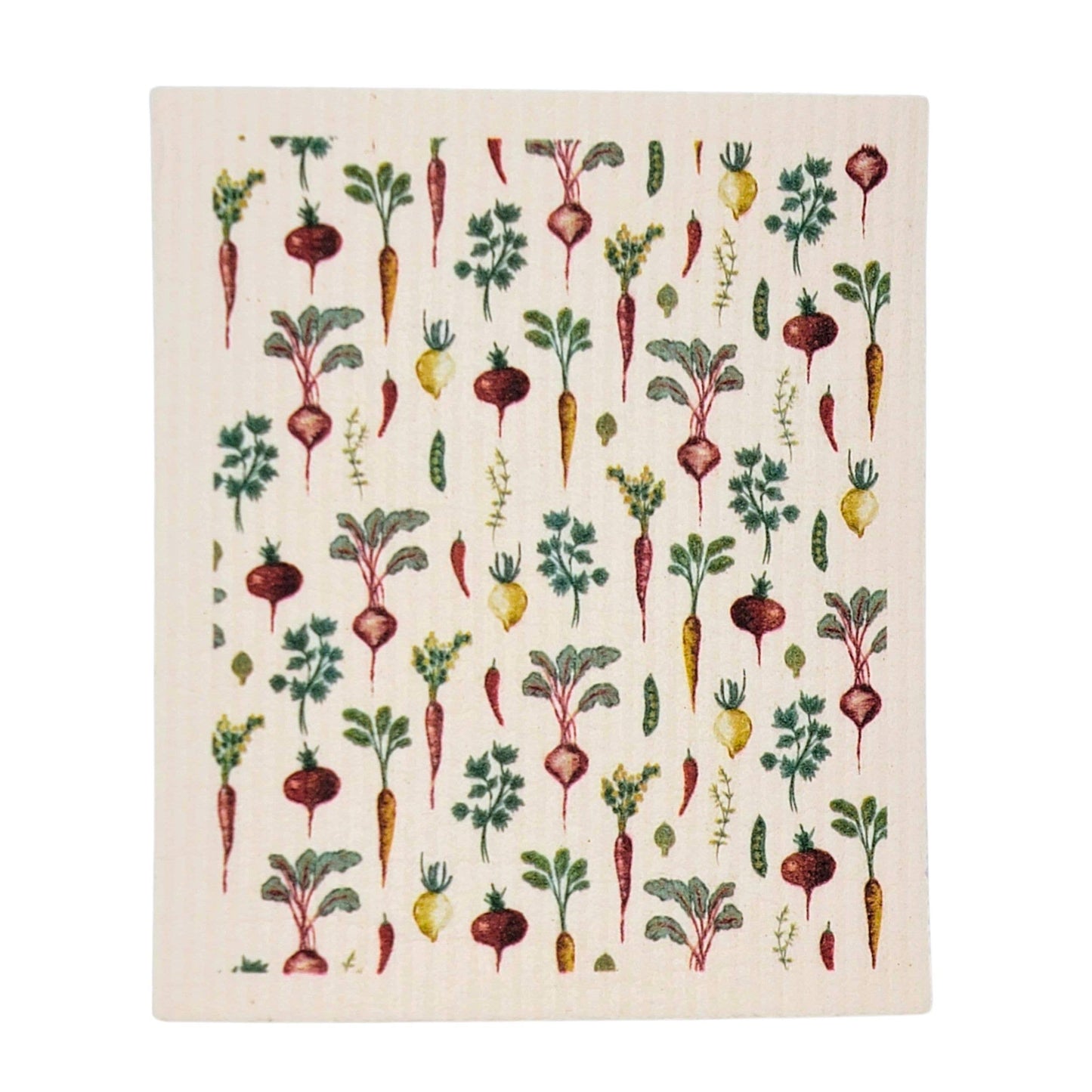 Root Vegetables Collage Swedish Dishcloths - Spring Decor