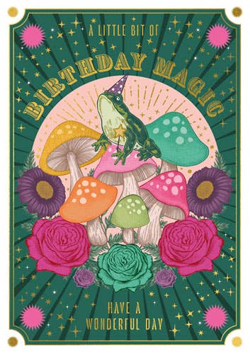 Magic Toad Birthday Card The Art FIle