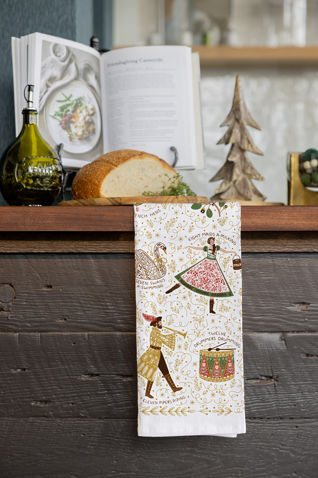 12 Days of Christmas Tea Towel