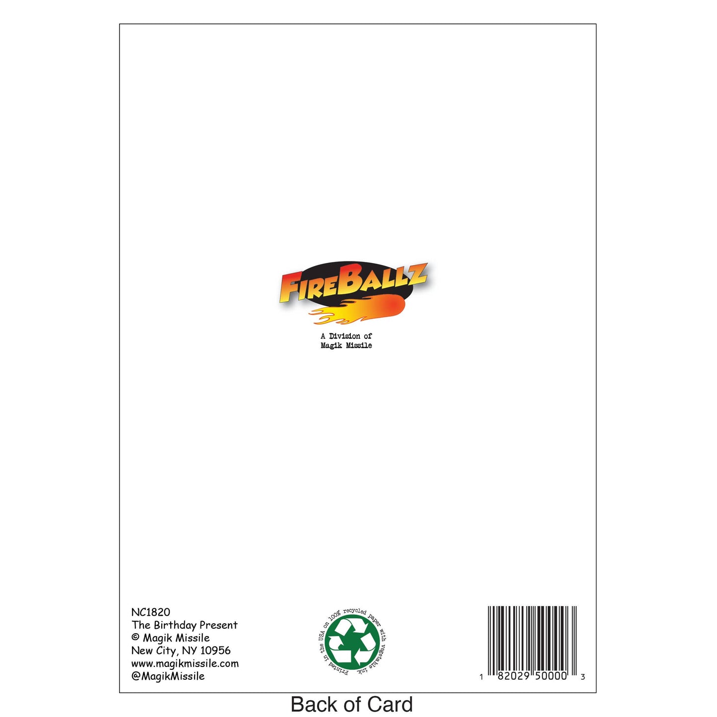 "Birthday Present" - Birthday Card