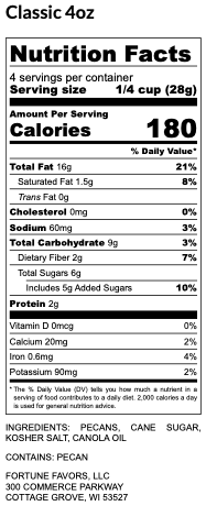 4oz Fortune Favors The Classic Candied Pecans - The Regal Find