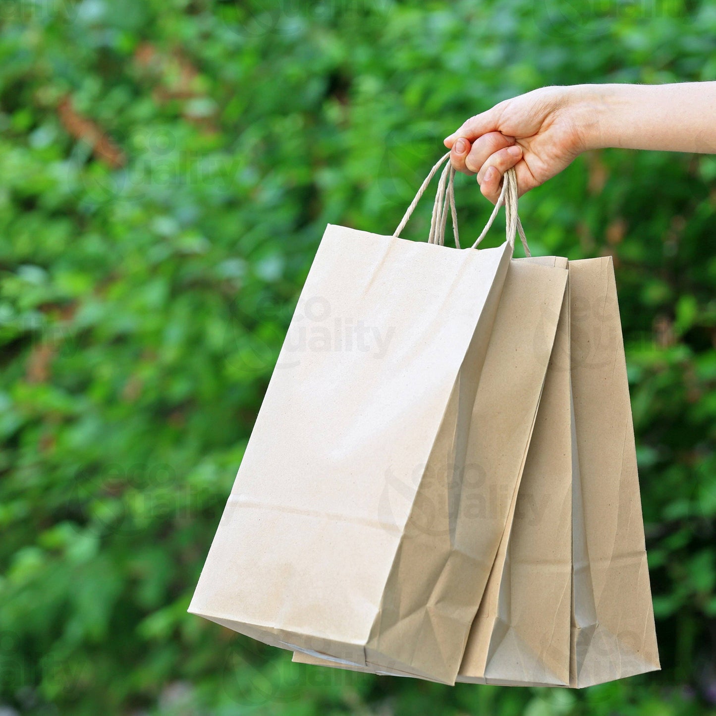 10x5x13 Medium Kraft Paper Gift Bags w/Twine Handles Brown: 50pcs