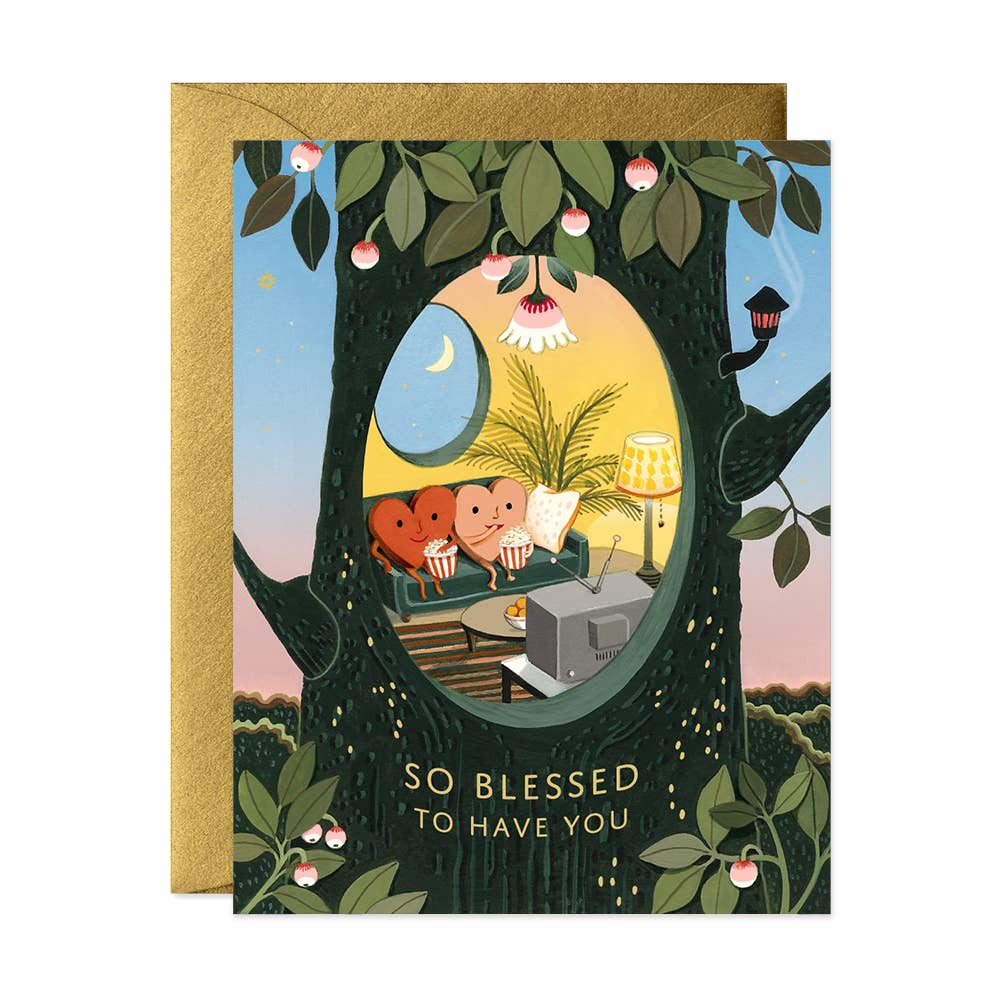 Blessed Hearts - Love Greeting Card