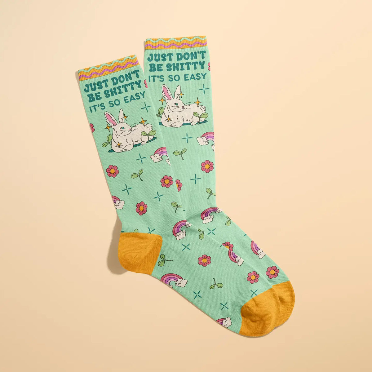Just Don't be Shitty Socks (funny gifts, relatable)