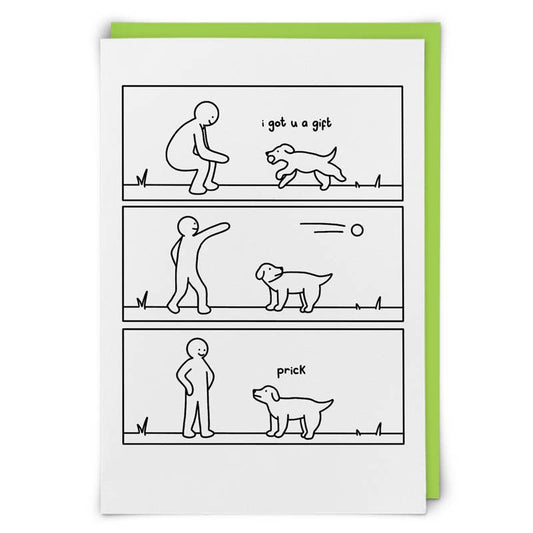 Prick Humor Greeting Card