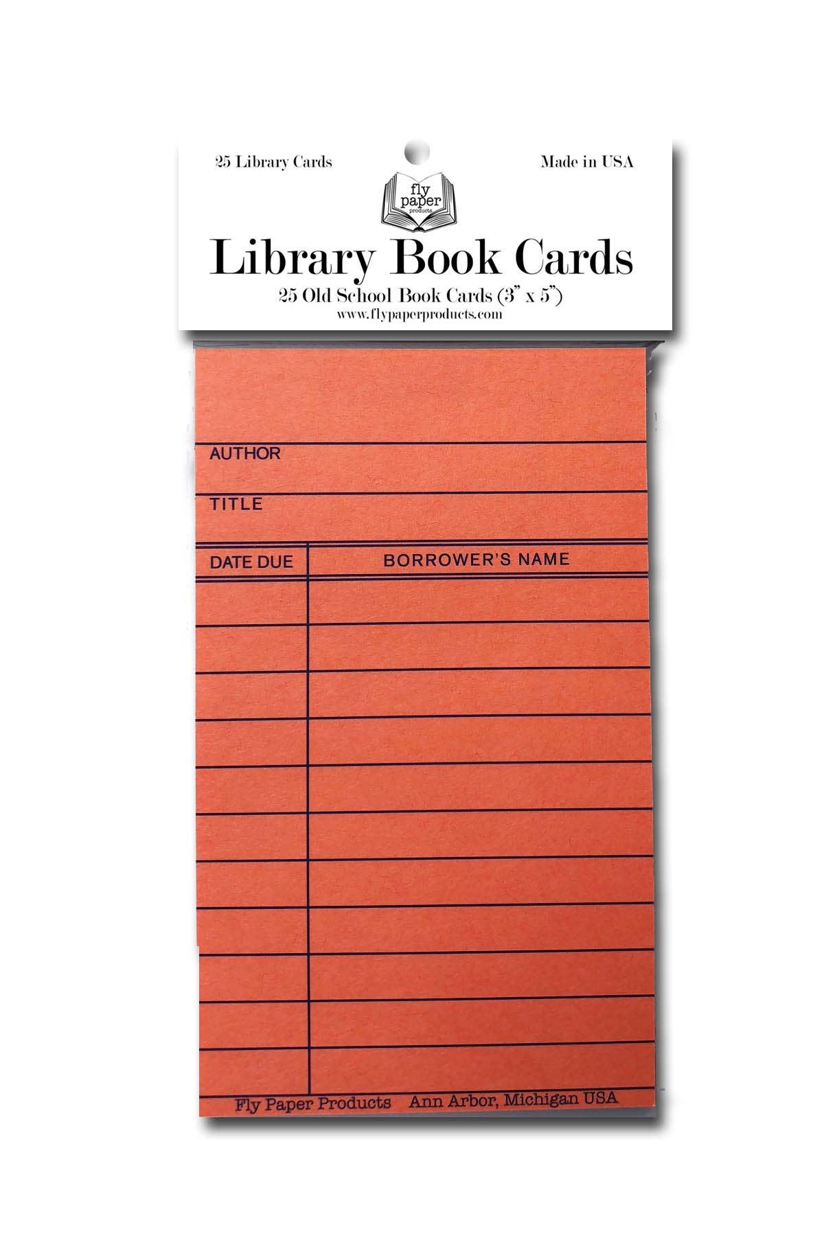 25 Assorted Vintage Nostalgia Library Card Pack: Assorted – The Regal Find