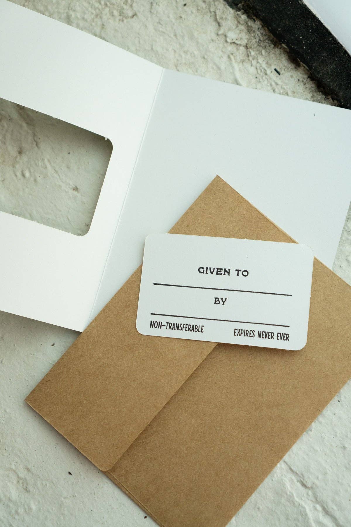 License to Vent - Punch-Out Novelty Card