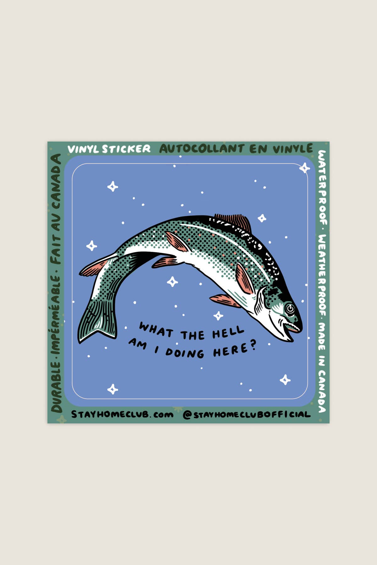 What The Hell Sticker | Waterproof Vinyl Sticker