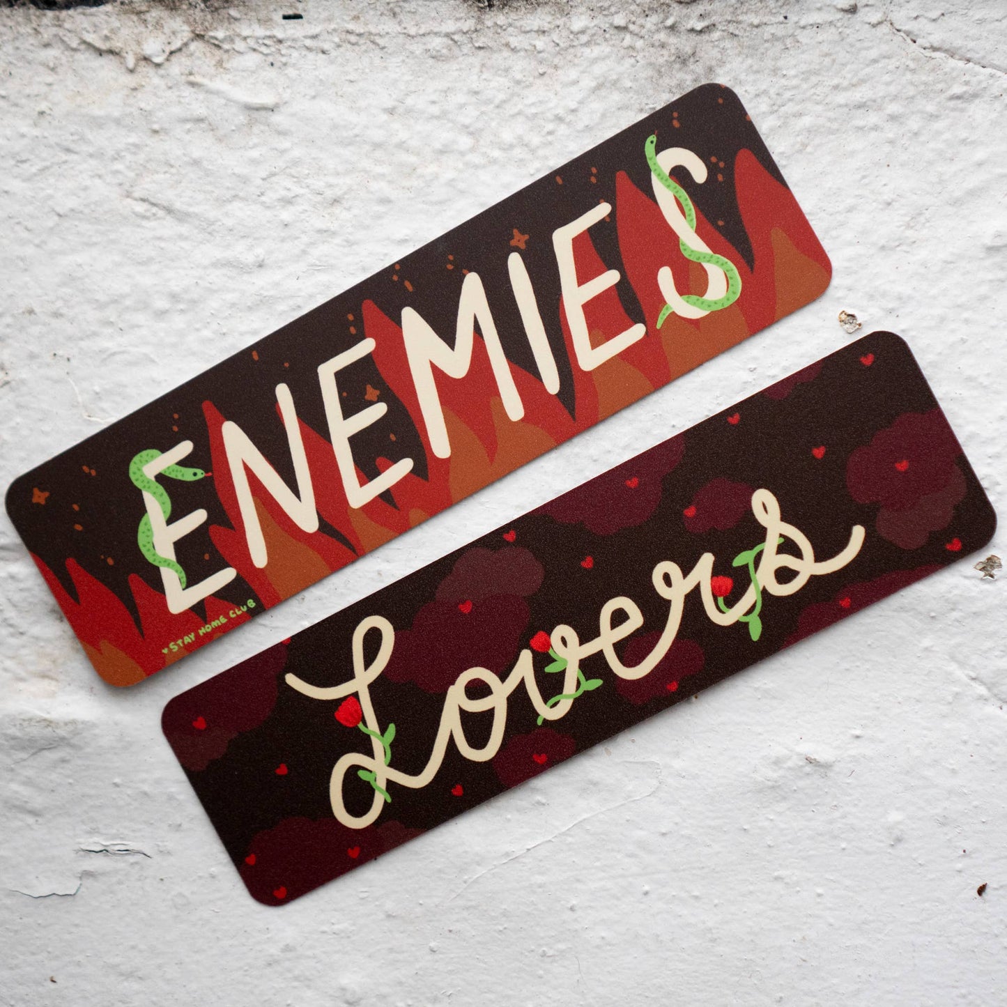 Enemies to Lovers Bookmark | Double Sided Rivalry Bookmark