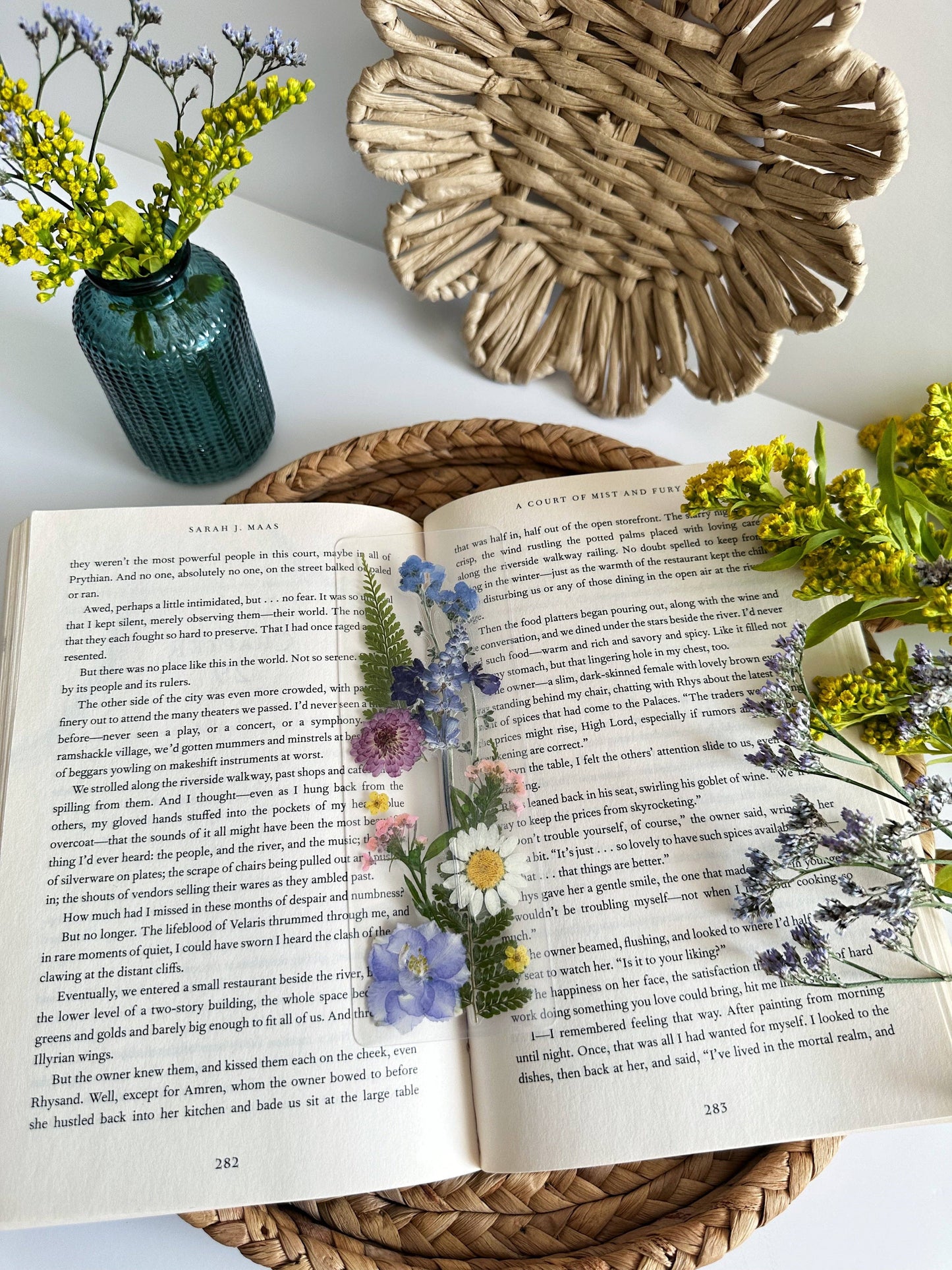 Pressed Wildflower Bookmark