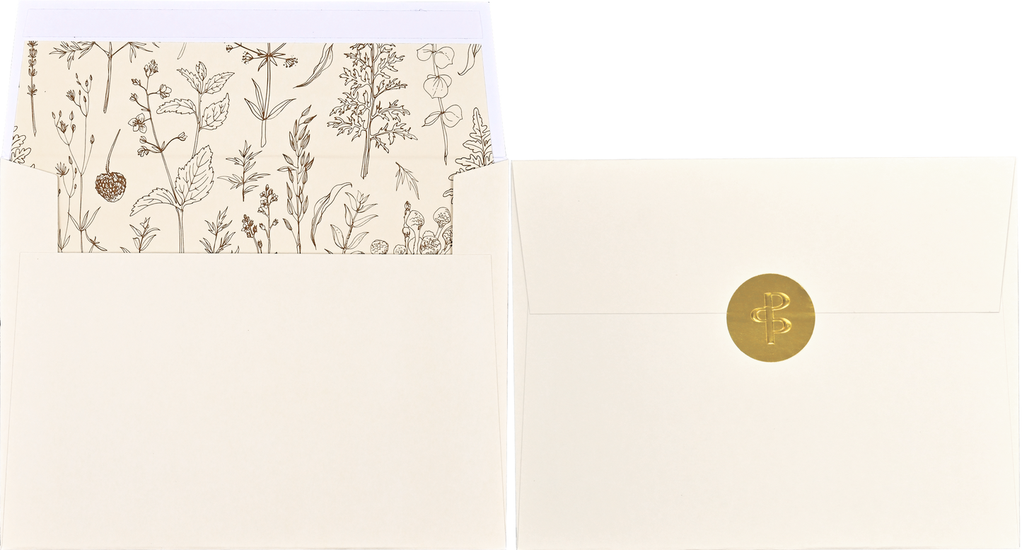 Wildflowers Premium Thank You Note Cards