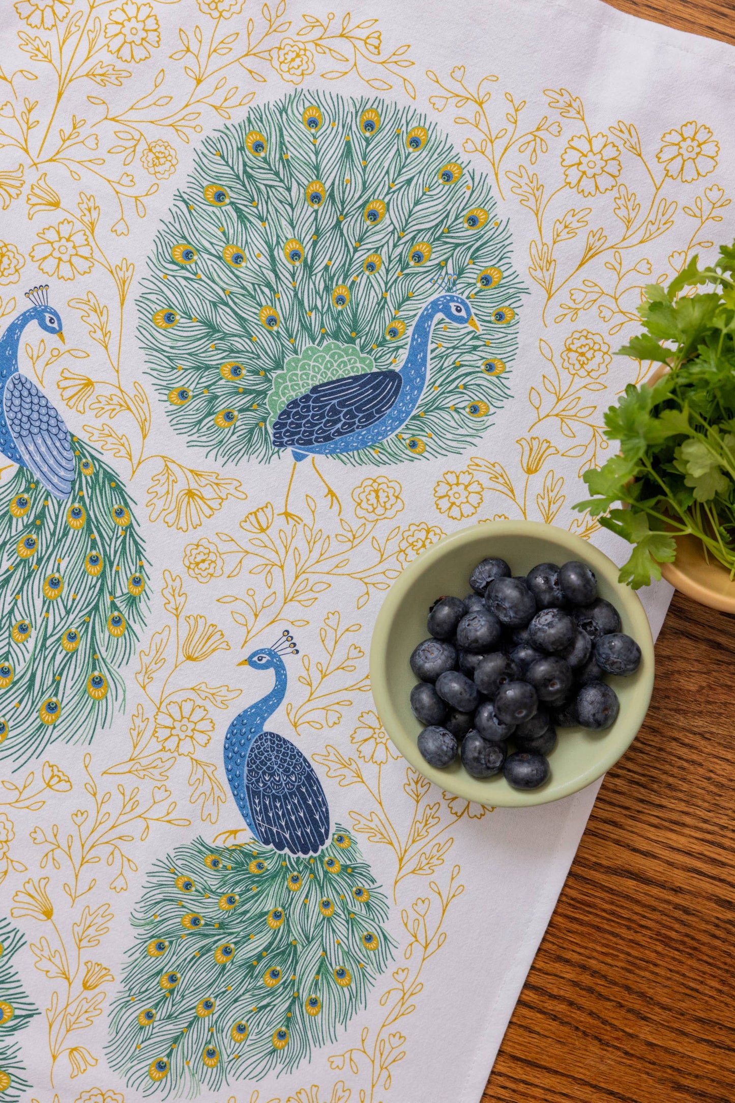 Peacock Tea Towel