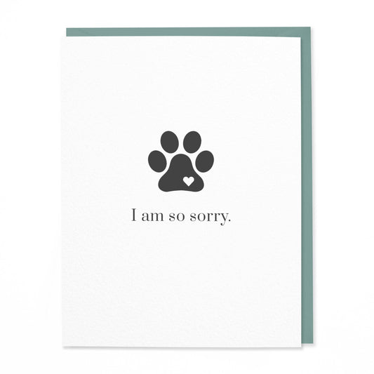 I am So Sorry Pet Sympathy Card