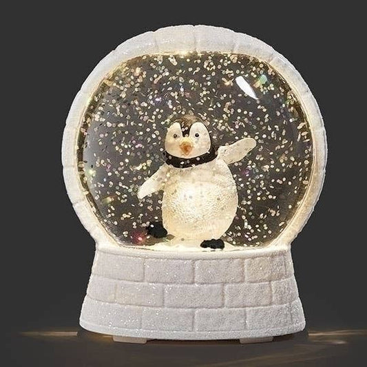 Lighted Penguin In Igloo, Shimmering Merry Lites