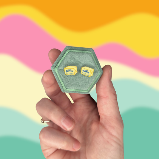 Butter Earrings // Quirky Earrings