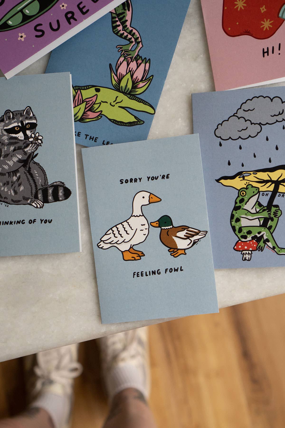 Feeling Fowl Ducks Card | Sympathy Commiseration Card
