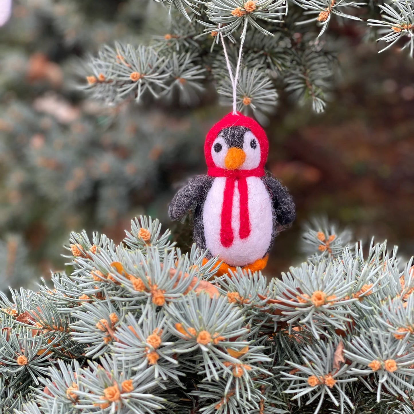 Felted Ornament - Penguin