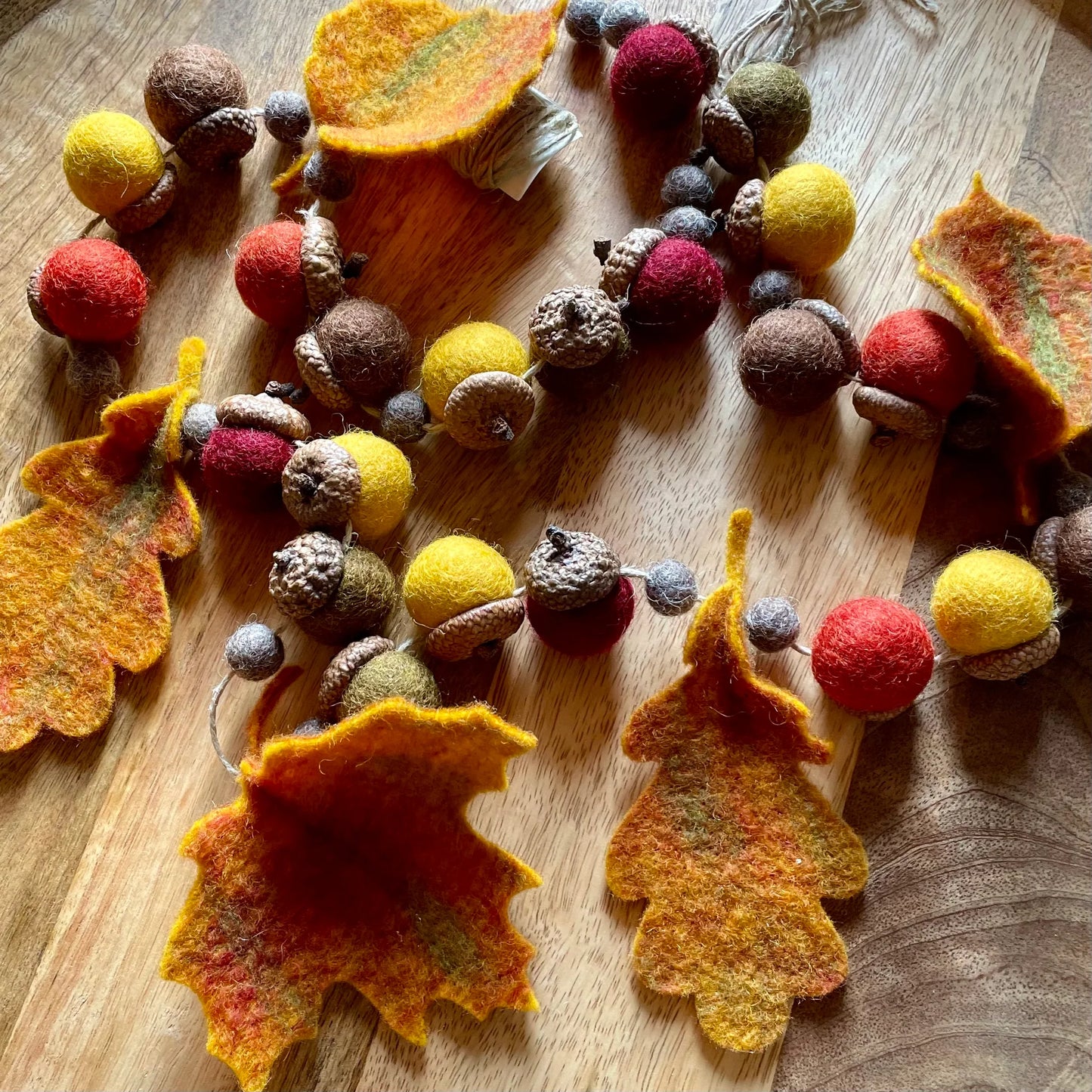 Felted Garland - Fall Leaves