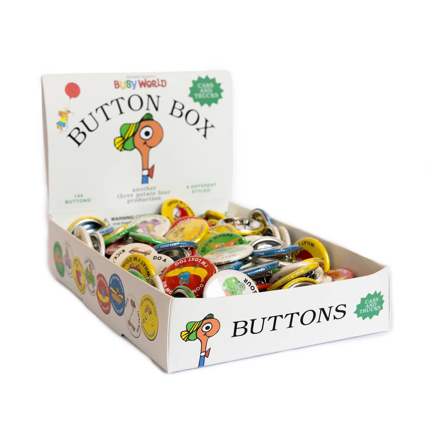 Richard Scarry - Button Pin (Cars and Trucks)