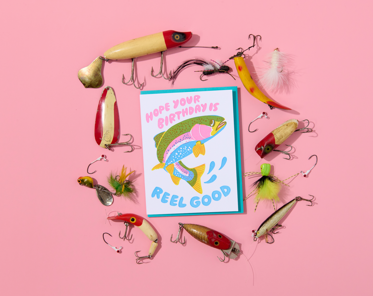 Reel Good (Trout) Fish Birthday Card