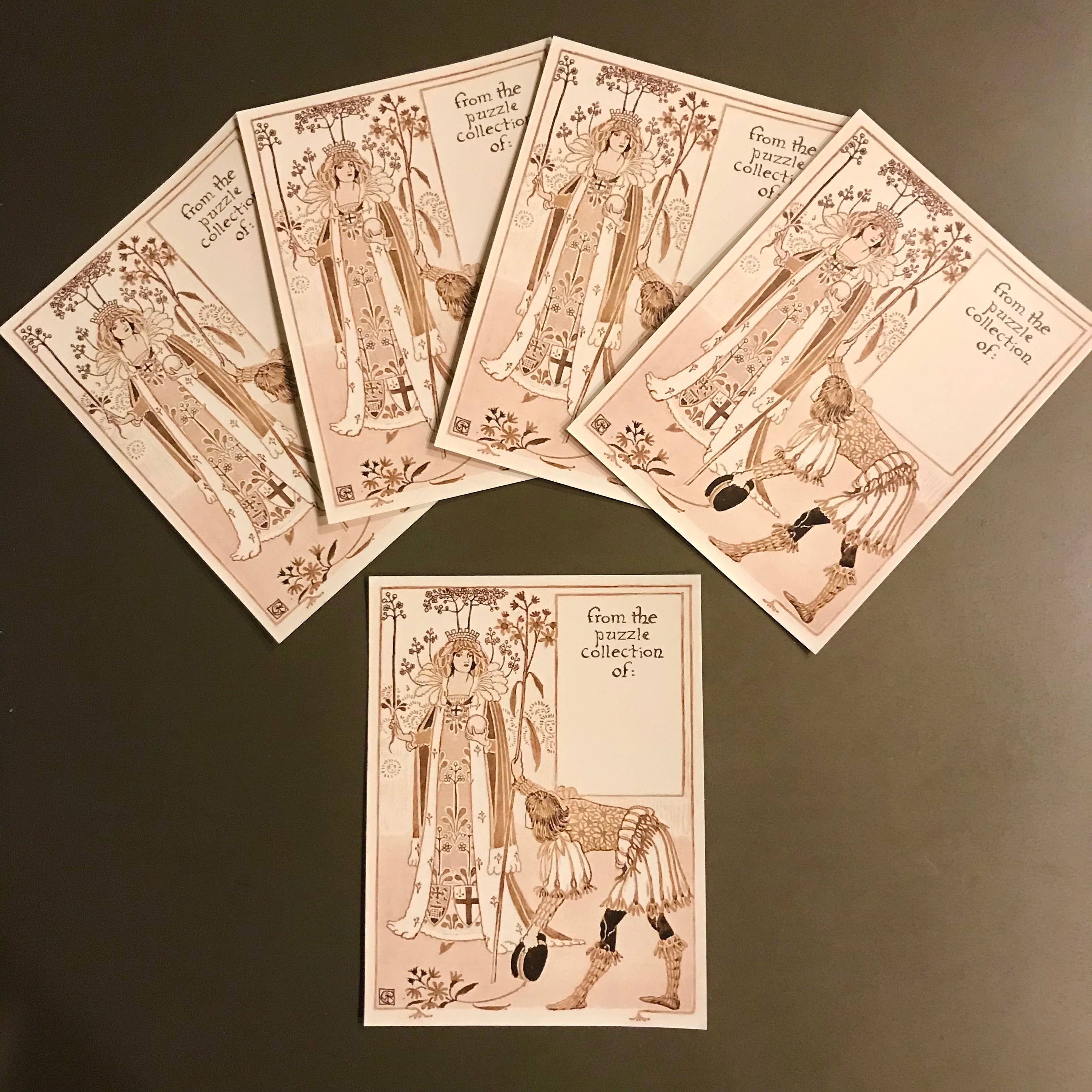 Puzzle Ownership Plate; Walter Crane Design – The Regal Find