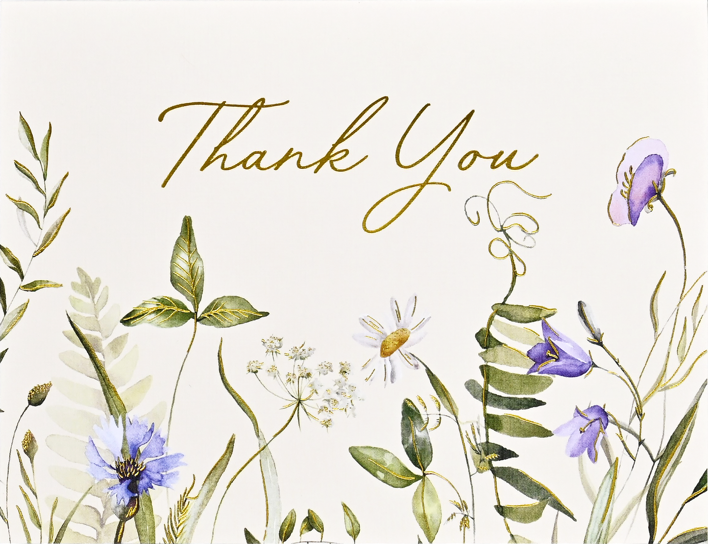 Wildflowers Premium Thank You Note Cards