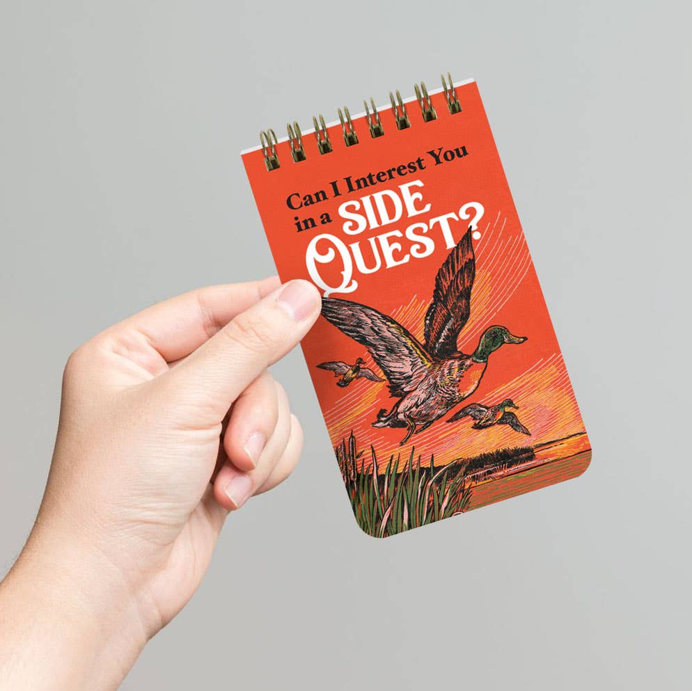 Can I Interest You in a Side Quest Spiral Memo Notepad