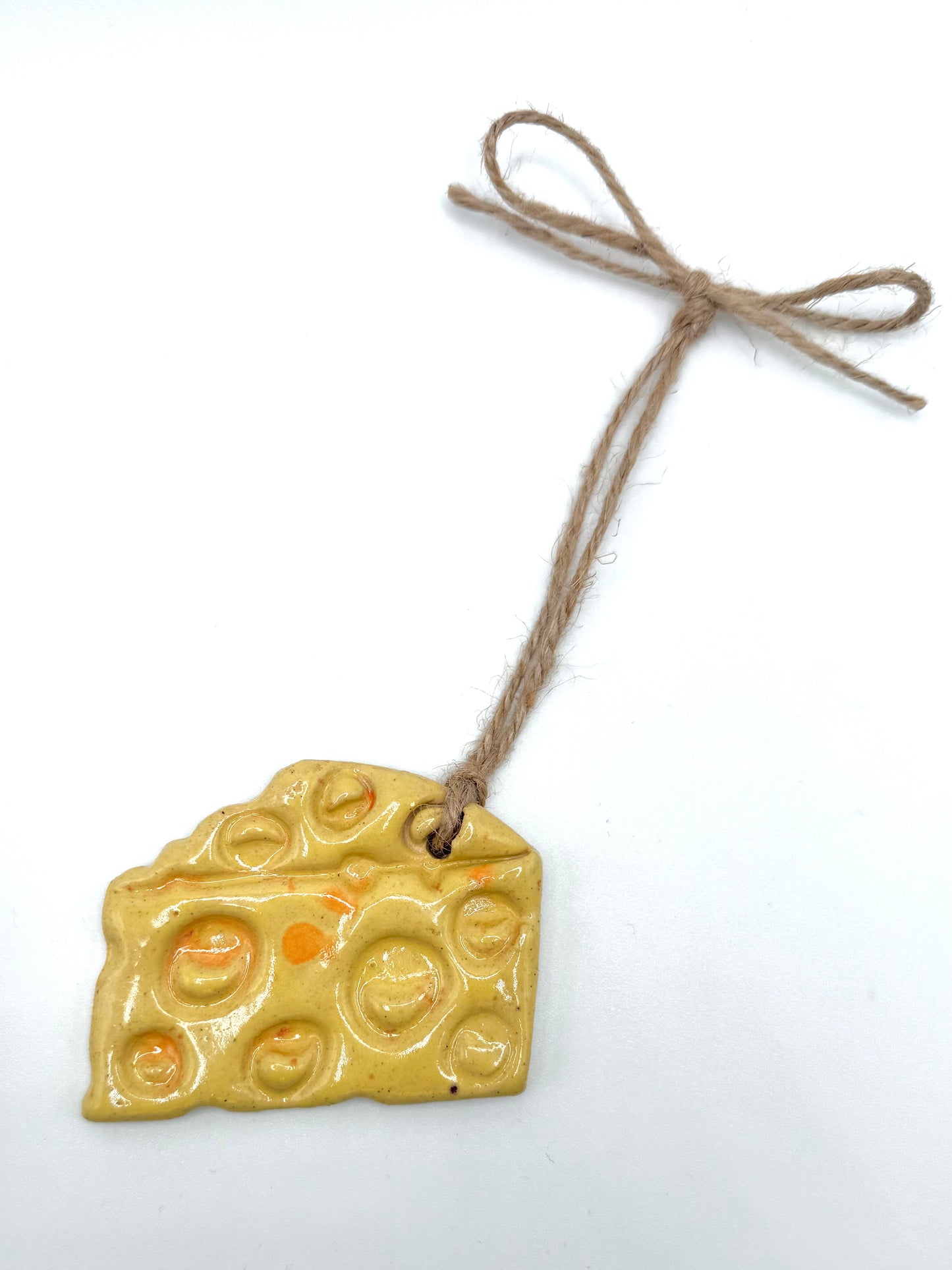 Ceramic Cheese Ornament