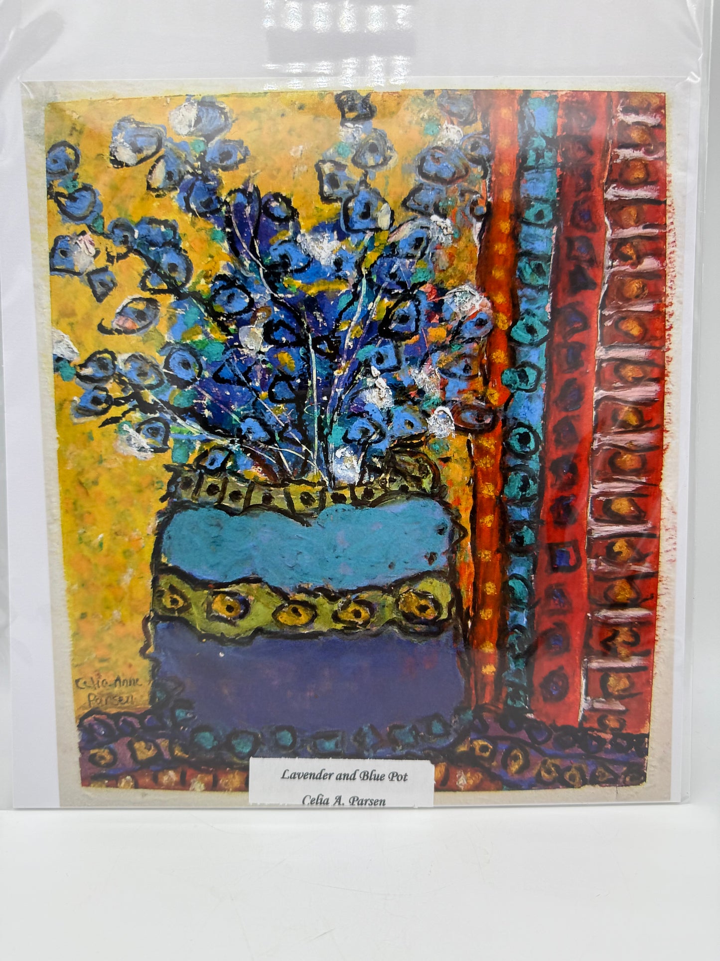Lavender and Blue Pot 11 x 14 Print