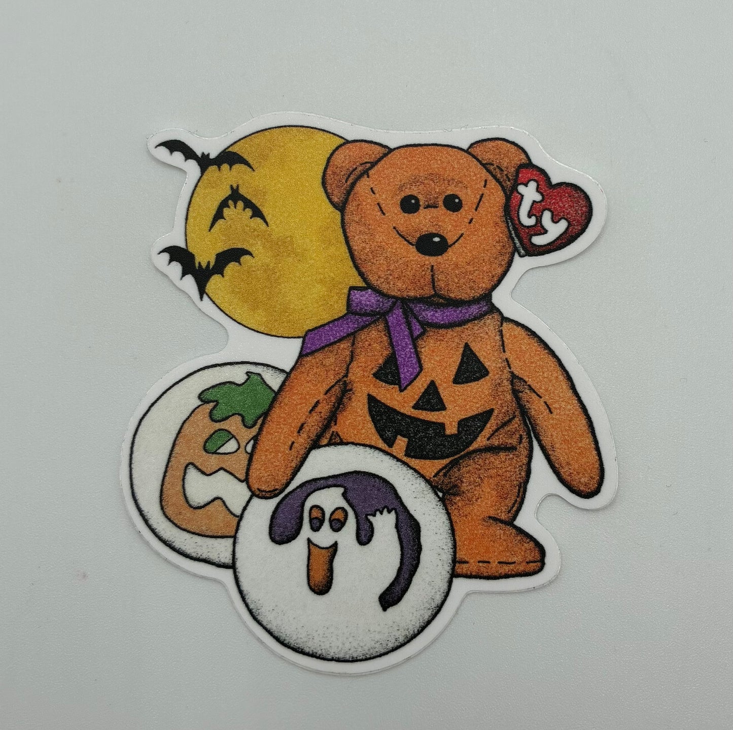 Halloween Beanie Bear Sticker