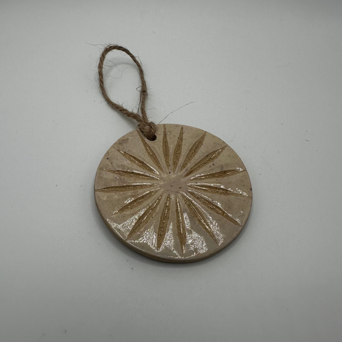 Ceramic Sunburst Ornament
