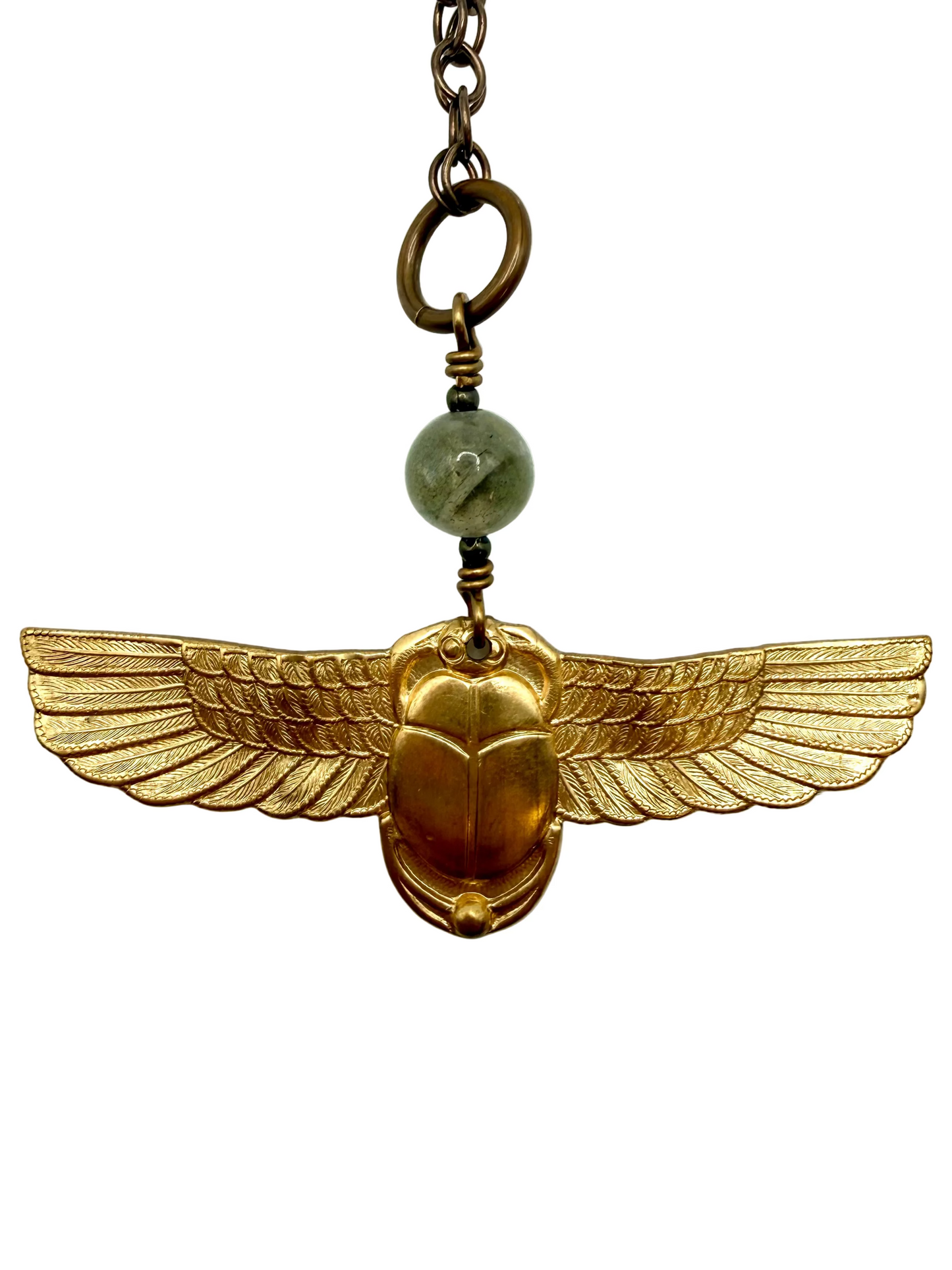 Flying Scarab Necklace