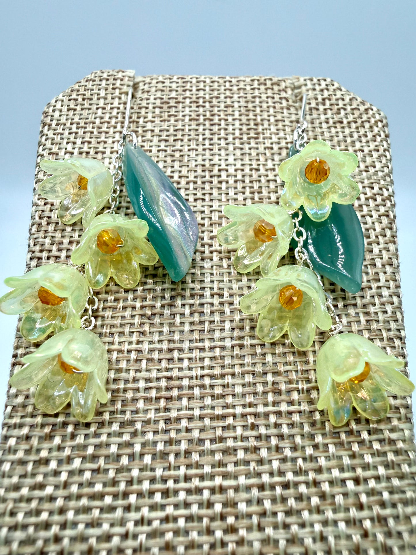 Silver Lily of the Valley Earrings