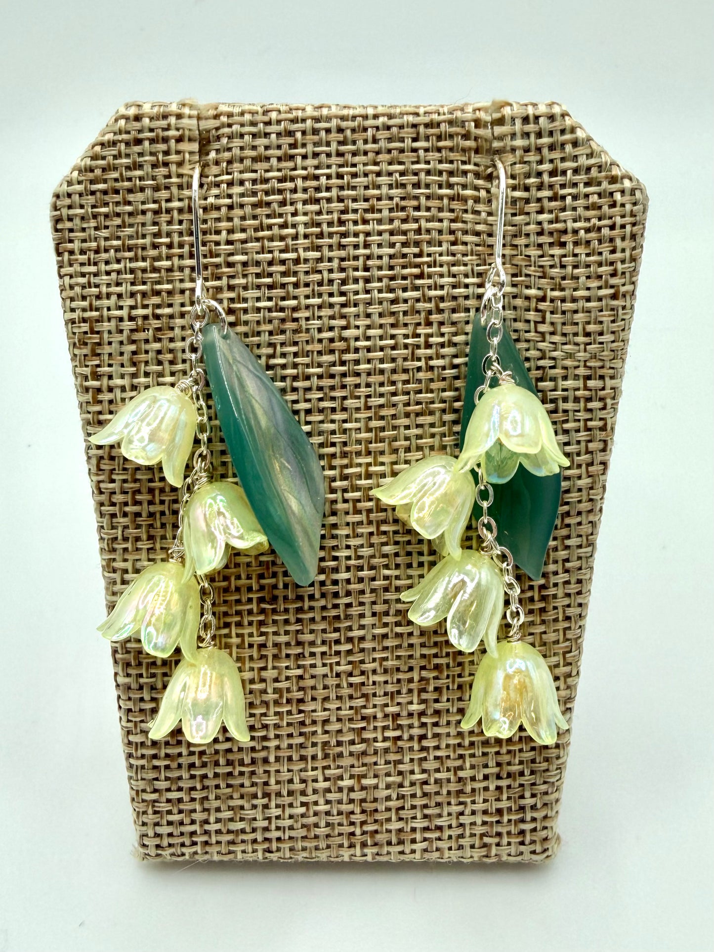 Silver Lily of the Valley Earrings