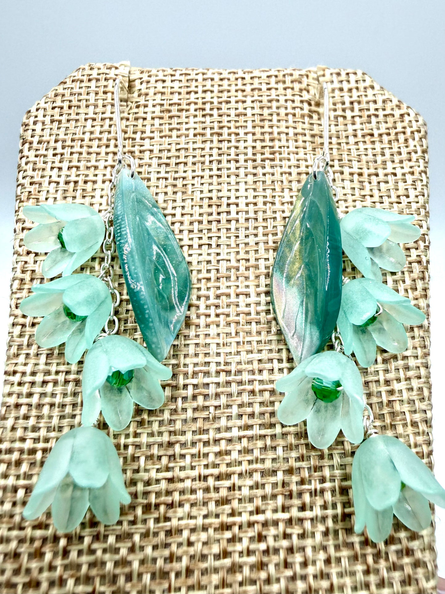 Silver Lily of the Valley Earrings