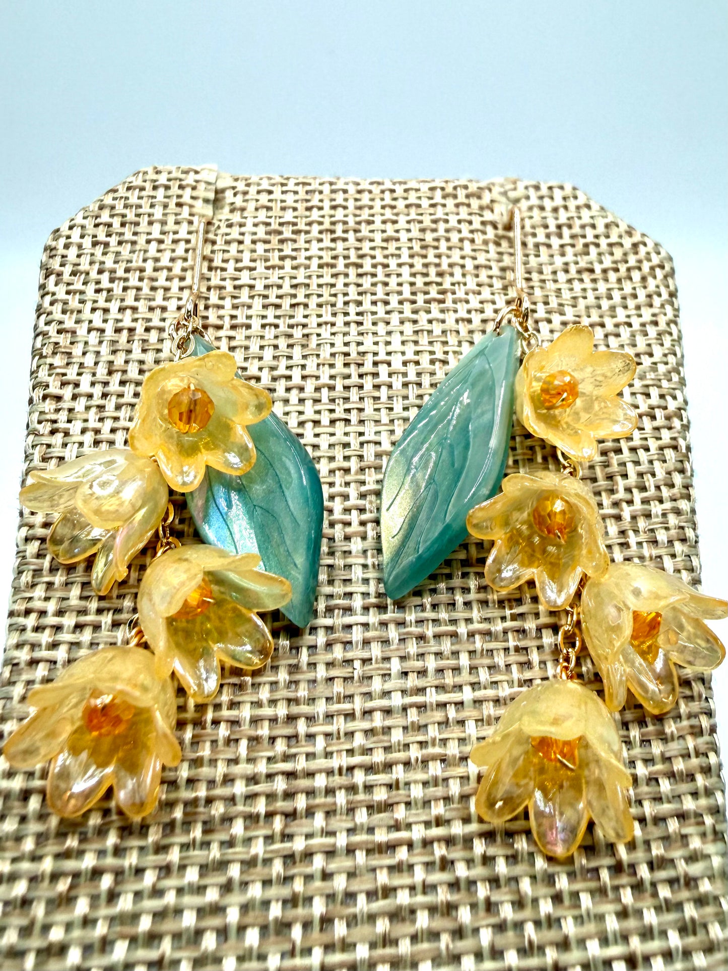 Gold Lily of the Valley Earrings