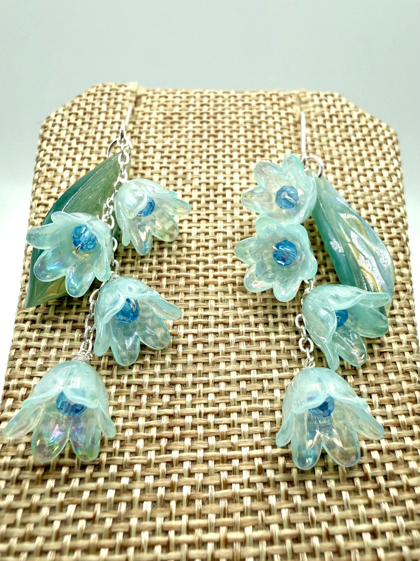 Silver Lily of the Valley Earrings