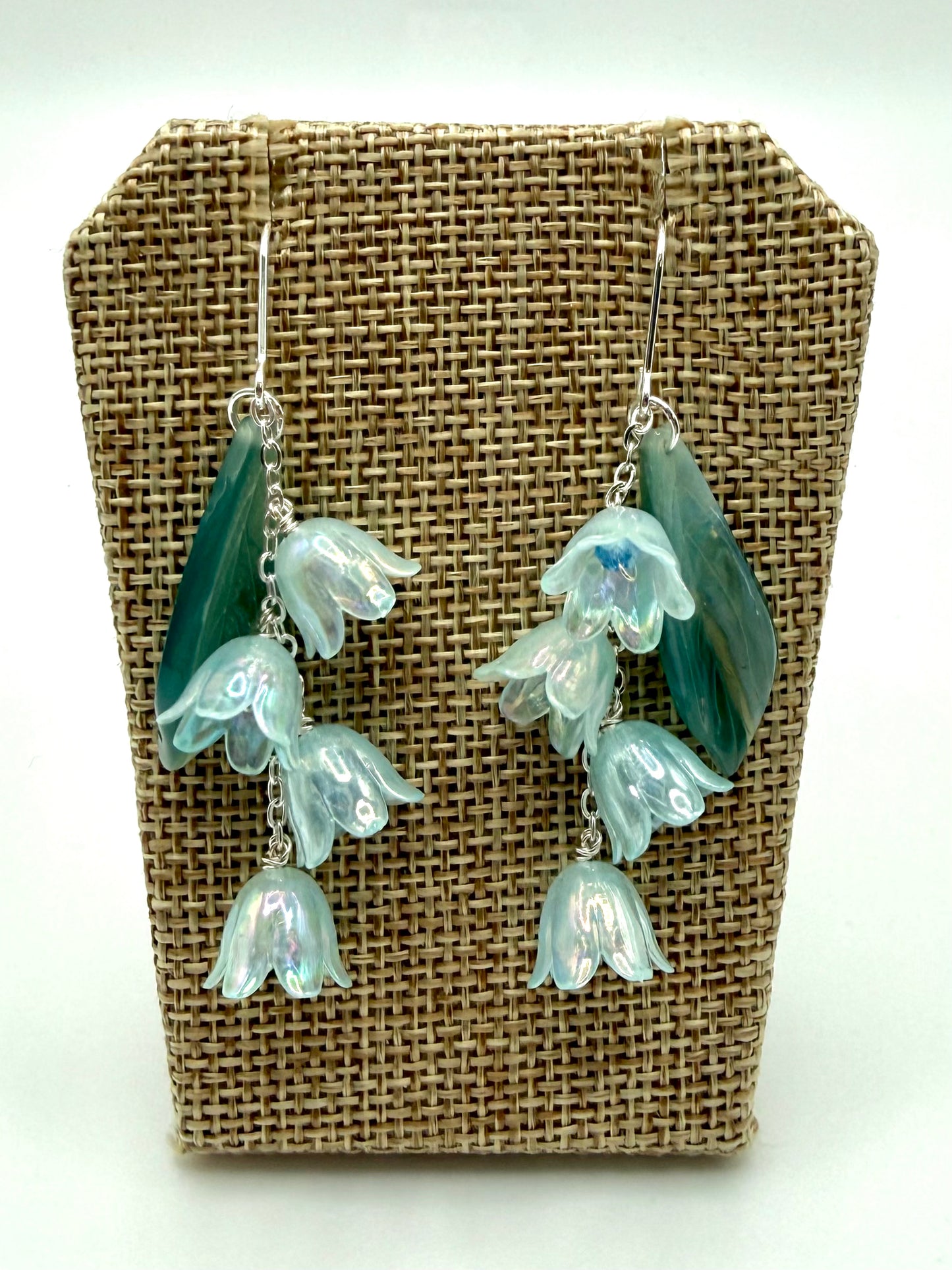 Silver Lily of the Valley Earrings