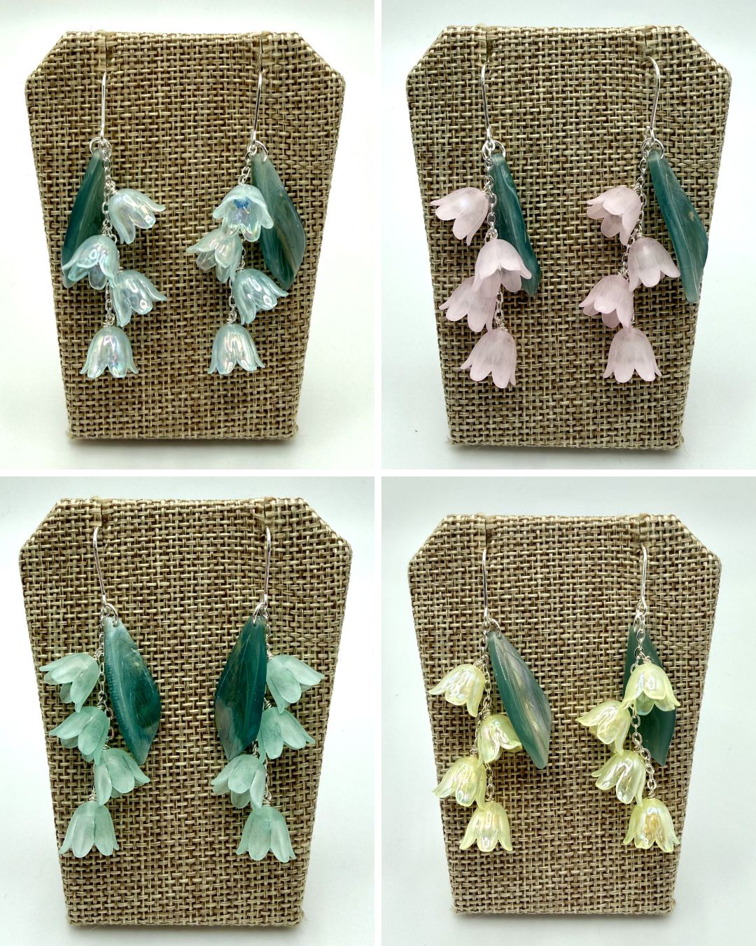 Silver Lily of the Valley Earrings