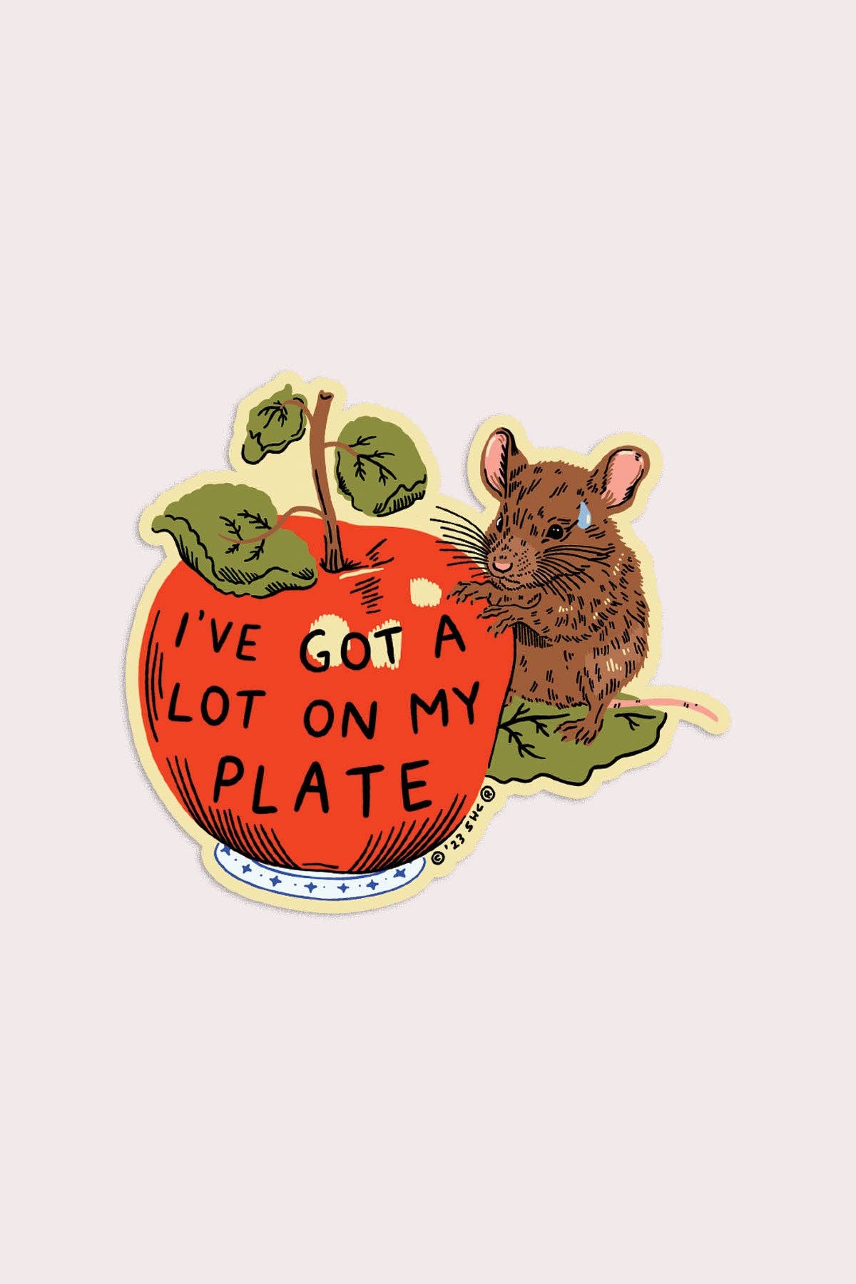 A Lot On My Plate Vinyl Sticker - The Regal Find